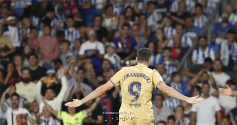 اولین پیروزی بارسلونا با درخشش لواندوفسکی